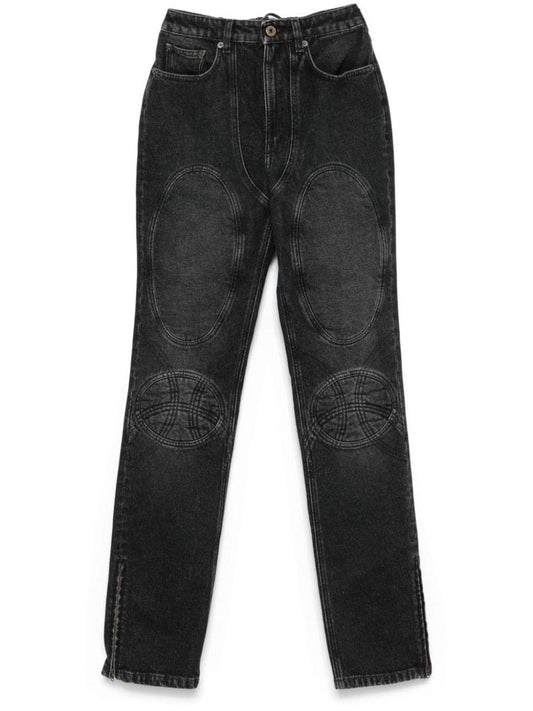Jean Paul Gaultier Padded Deatils Denim Jeans