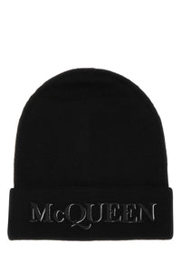 Alexander Mcqueen Logo Embroidered Beanie
