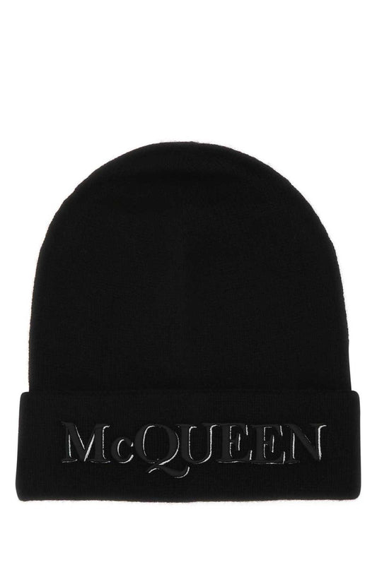 Alexander Mcqueen Logo Embroidered Beanie