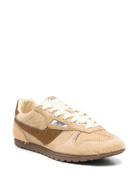 Autry Windspin Sneakers In Beige And Brown Pony Hair Effect Shoes