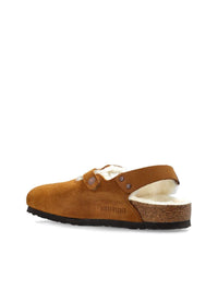 Birkenstock Tokio Shearling Suede Slippers