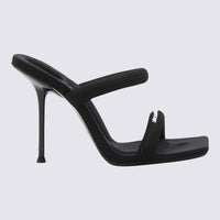 Alexander Wang Black Leather Julie Sandals