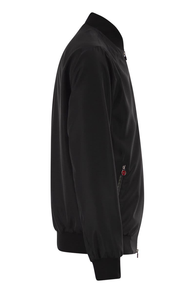 Kiton Sea - Bomber Jacket In Technical Fabric