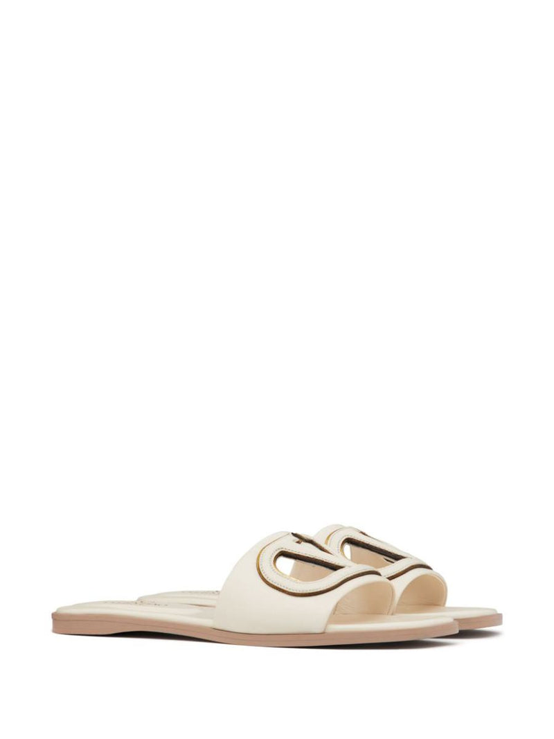 Valentino Garavani Vlogo Cut-Out Leather Sandals