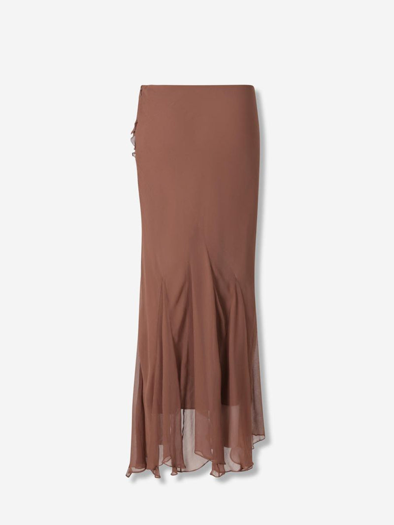 Staud Maxi Skirt Ruffles