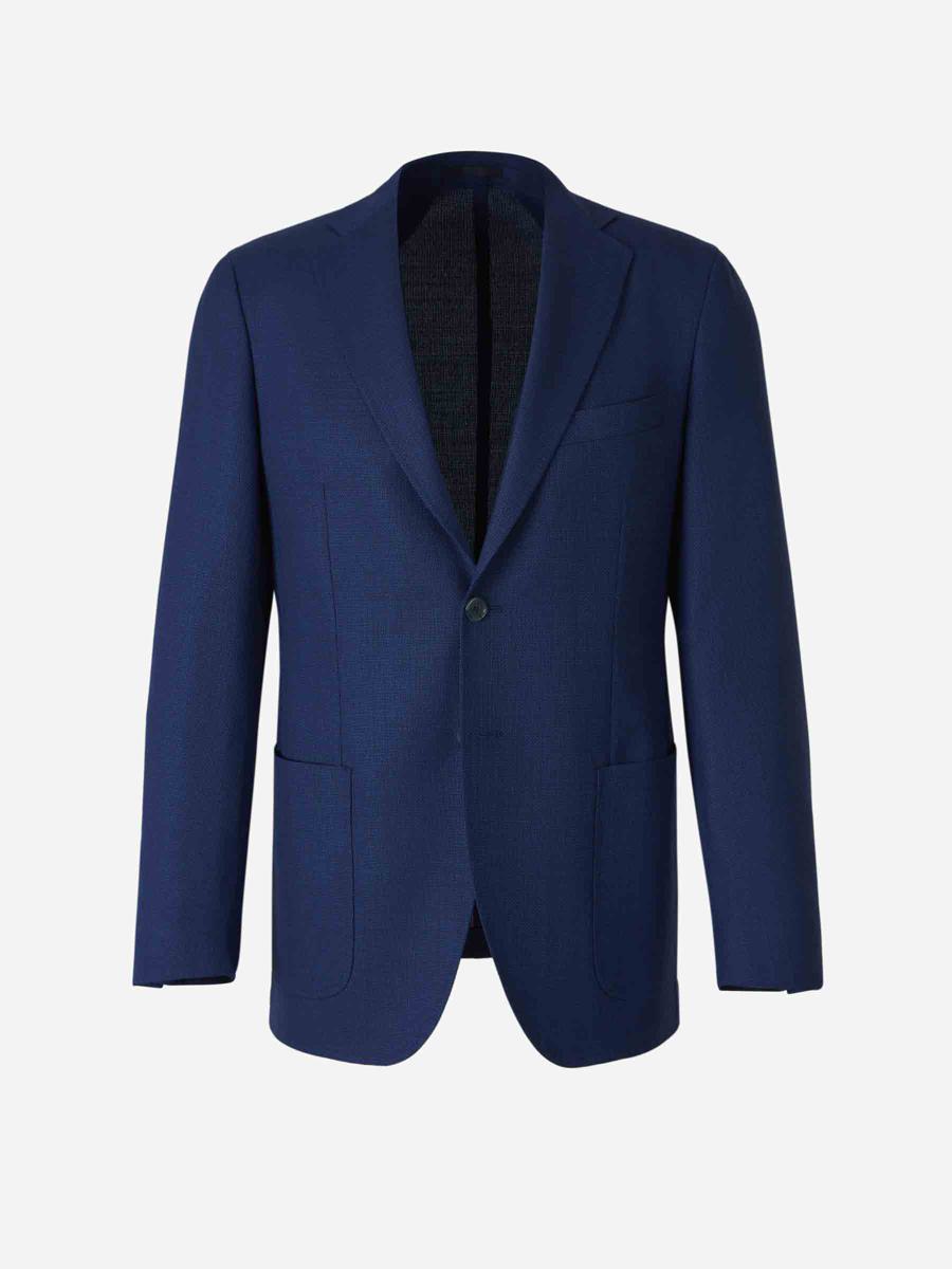 Scabal Straight Wool Blazer