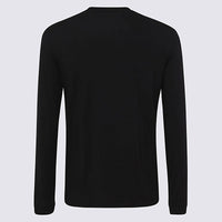Giorgio Armani Black Viscose T-Shirt