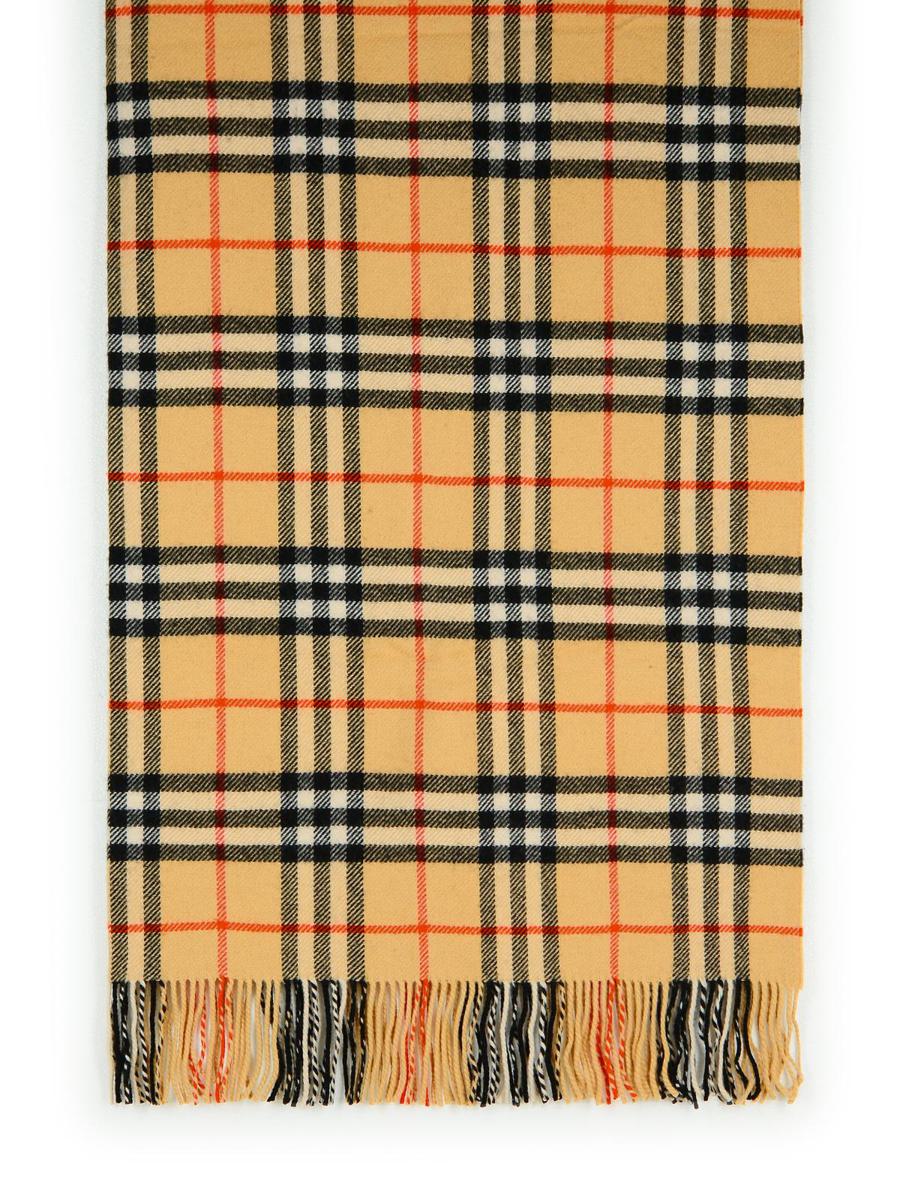 Burberry 'Check' Beige Cashmere Blend Blanket