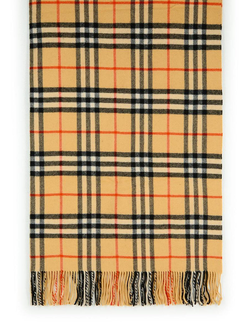 Burberry 'Check' Beige Cashmere Blend Blanket
