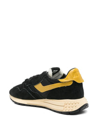 Autry Medalist Sneakers Yellow And Black Suede
