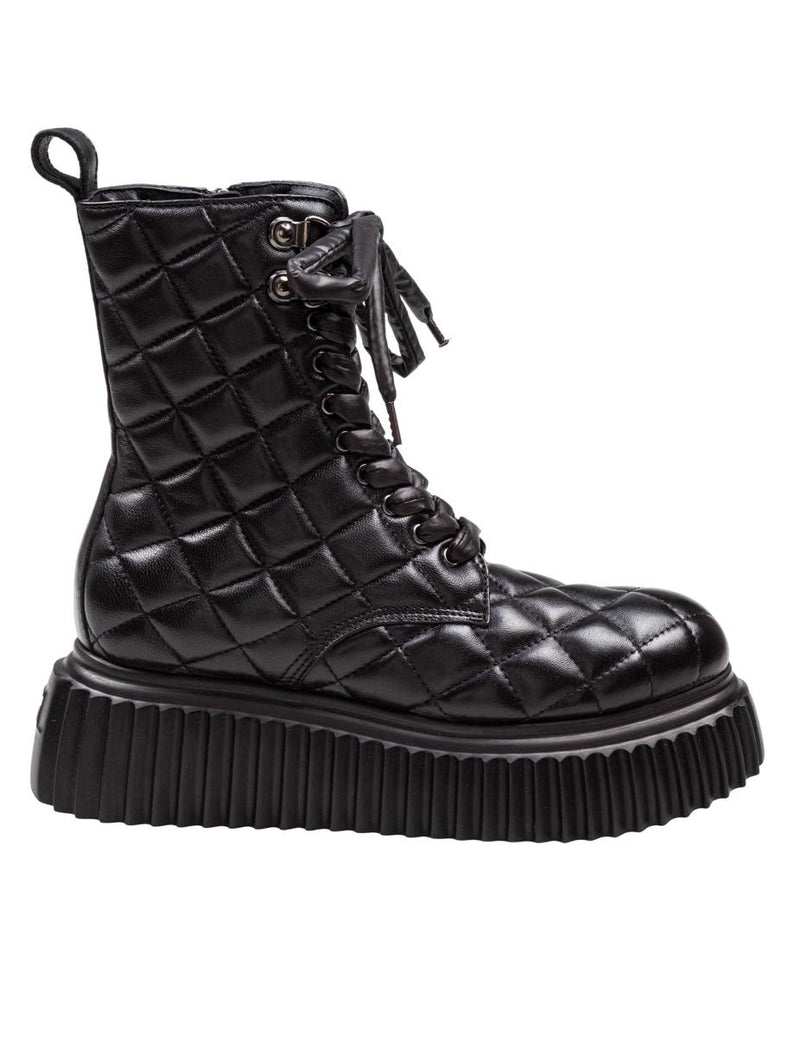 Agl Quilted Leather Ankle Boot