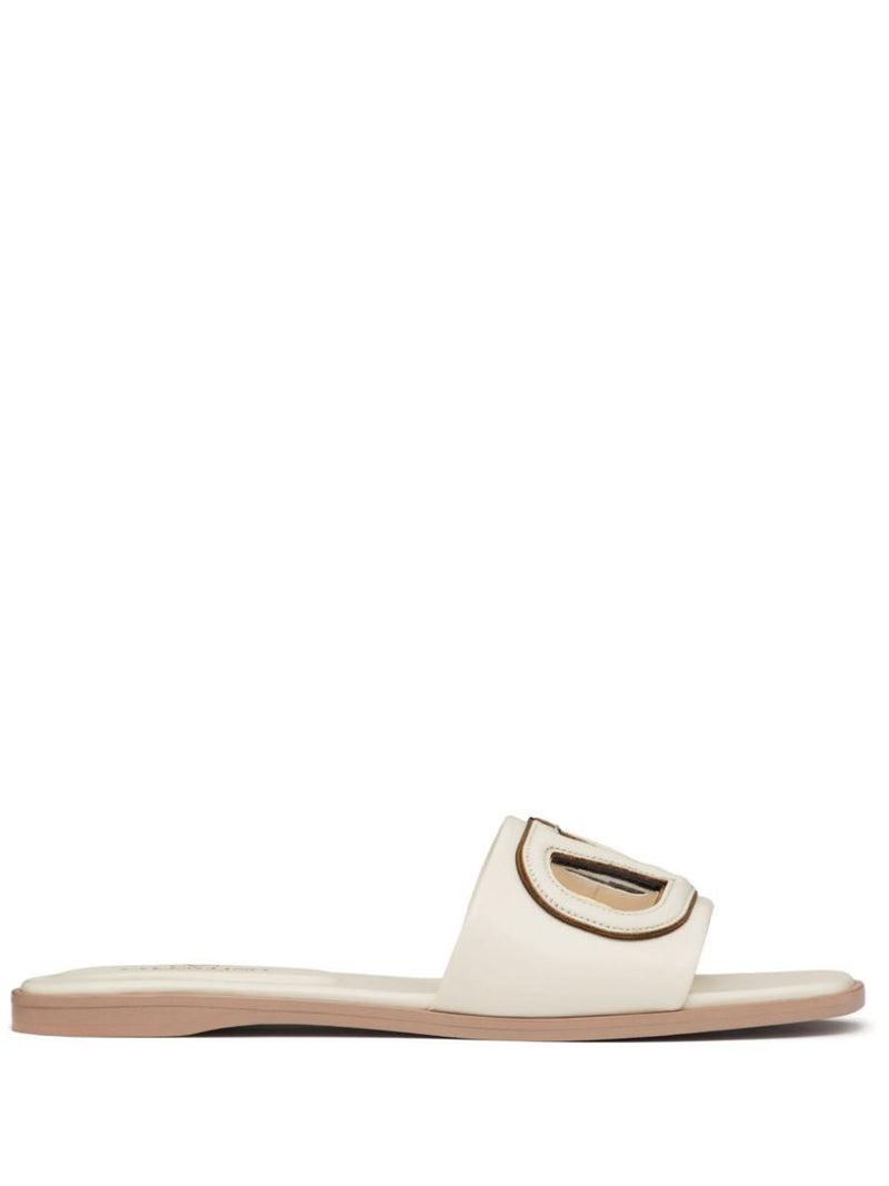 Valentino Garavani Vlogo Cut-Out Leather Sandals
