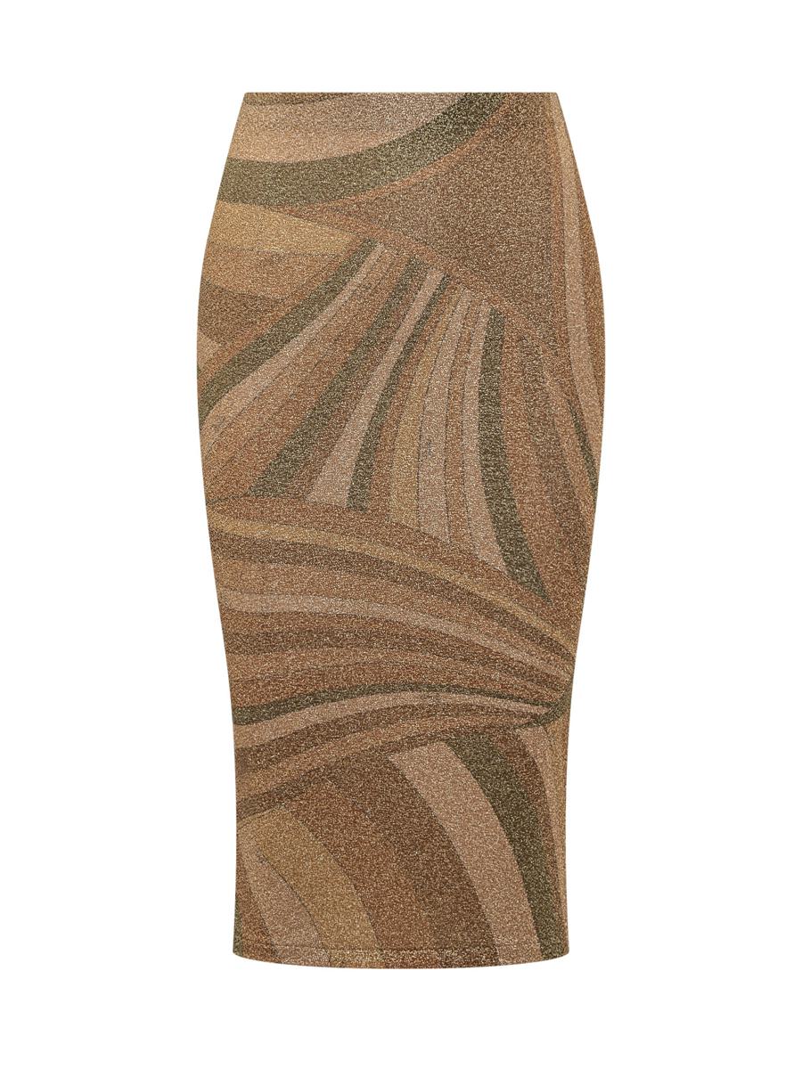 Pucci Pucci Abstract Print Lurex Pencil Skirt