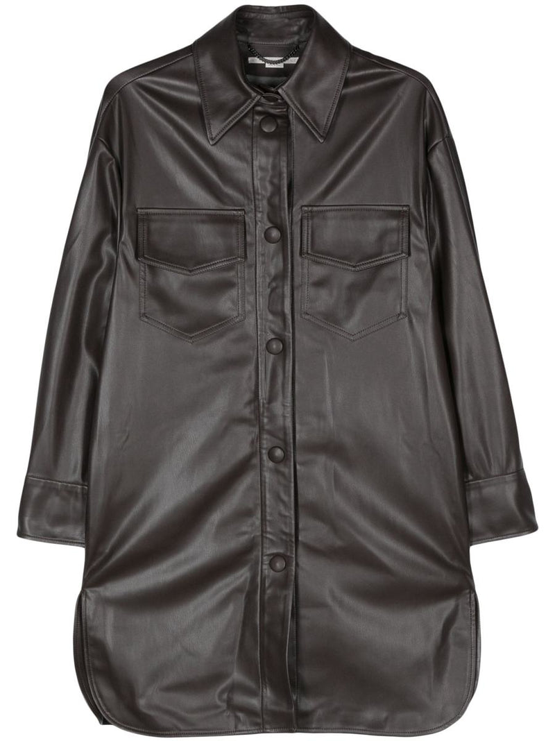 Stella McCartney Faux-Leather Overshirt