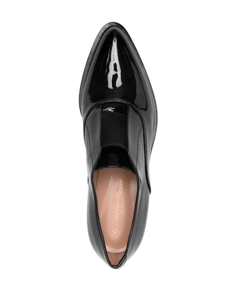 Gianvito Rossi Baxeter Lace-Up Patent Leather Shoes