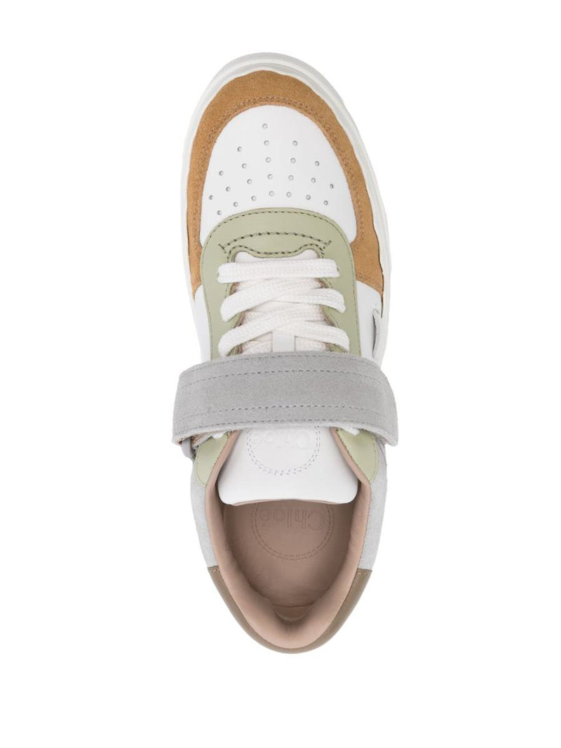 Chloé Lauren Touch Strap Sneakers