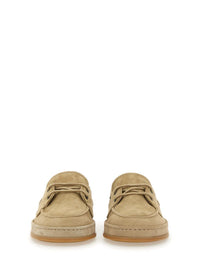 Hogan Leather Boat Moccasin