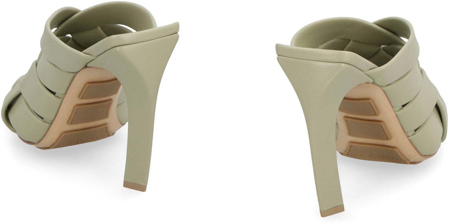 Bottega Veneta Alfie Leather Mules