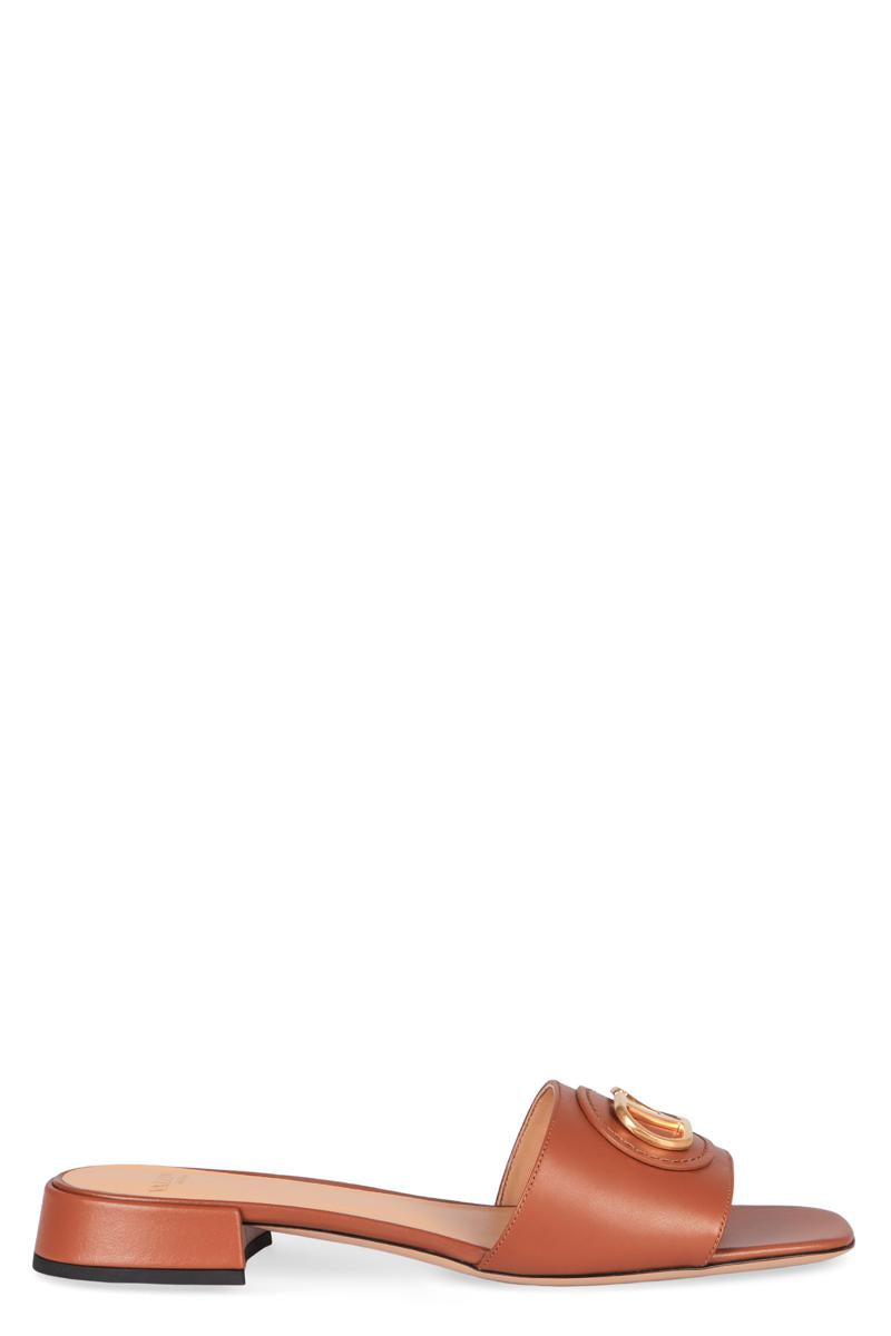 Valentino Garavani Vlogo Leather Sandals