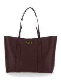 'Bayswater Small' Bordeaux Tote Bag With Postman'S Lock Closure In Leather Woman