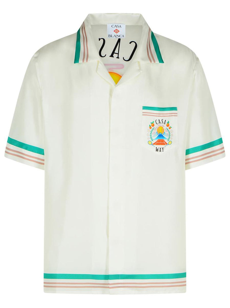 Casablanca White Silk Shirt