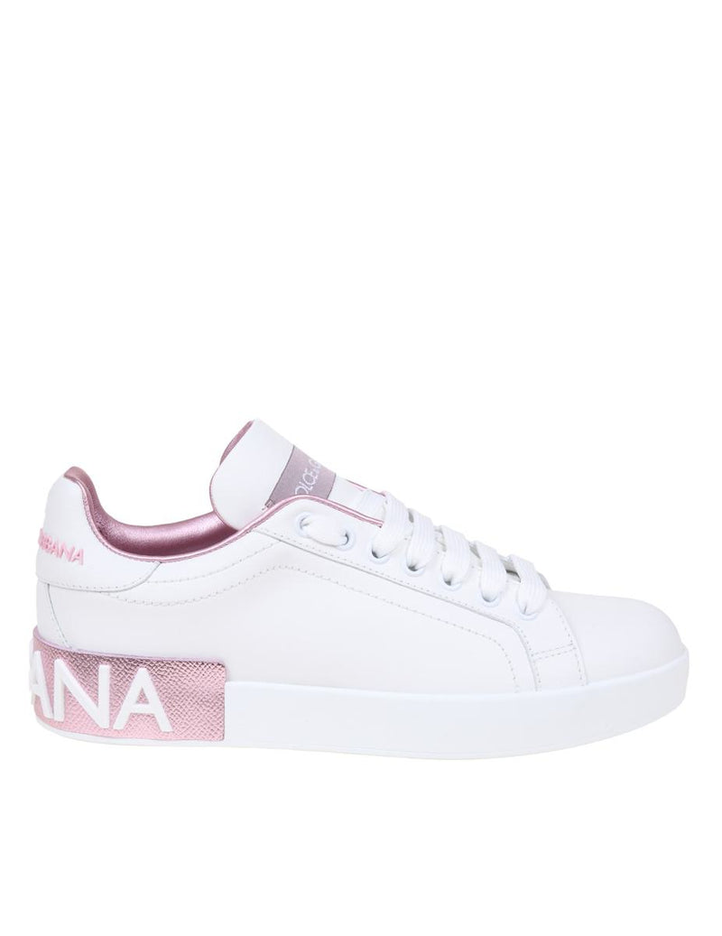 Dolce & Gabbana Portofino Sneakers In Nappa Leather