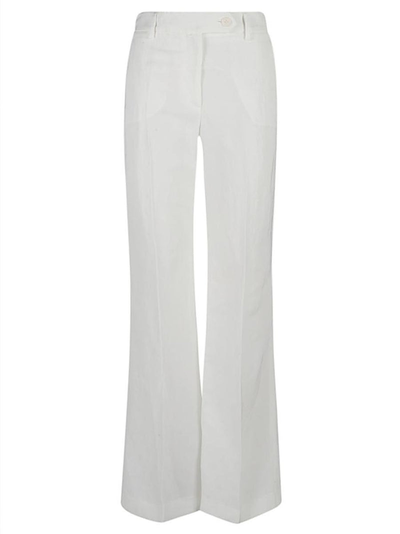 True Royal Linen Flared Trousers