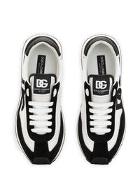 Dolce & Gabbana 'Dg Cushion' Black And White Sneakers