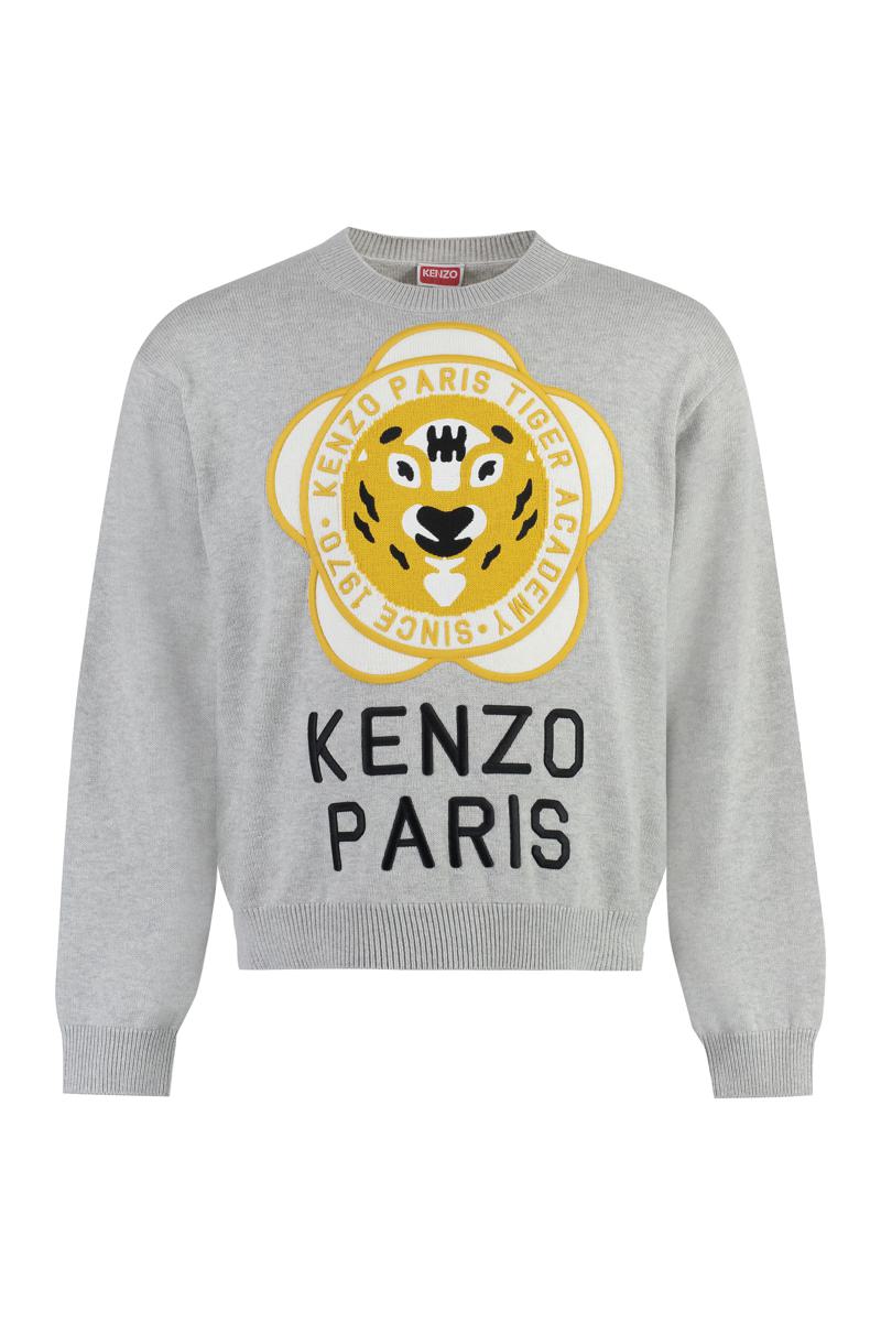 Kenzo Wool-Blend Crew-Neck Sweater