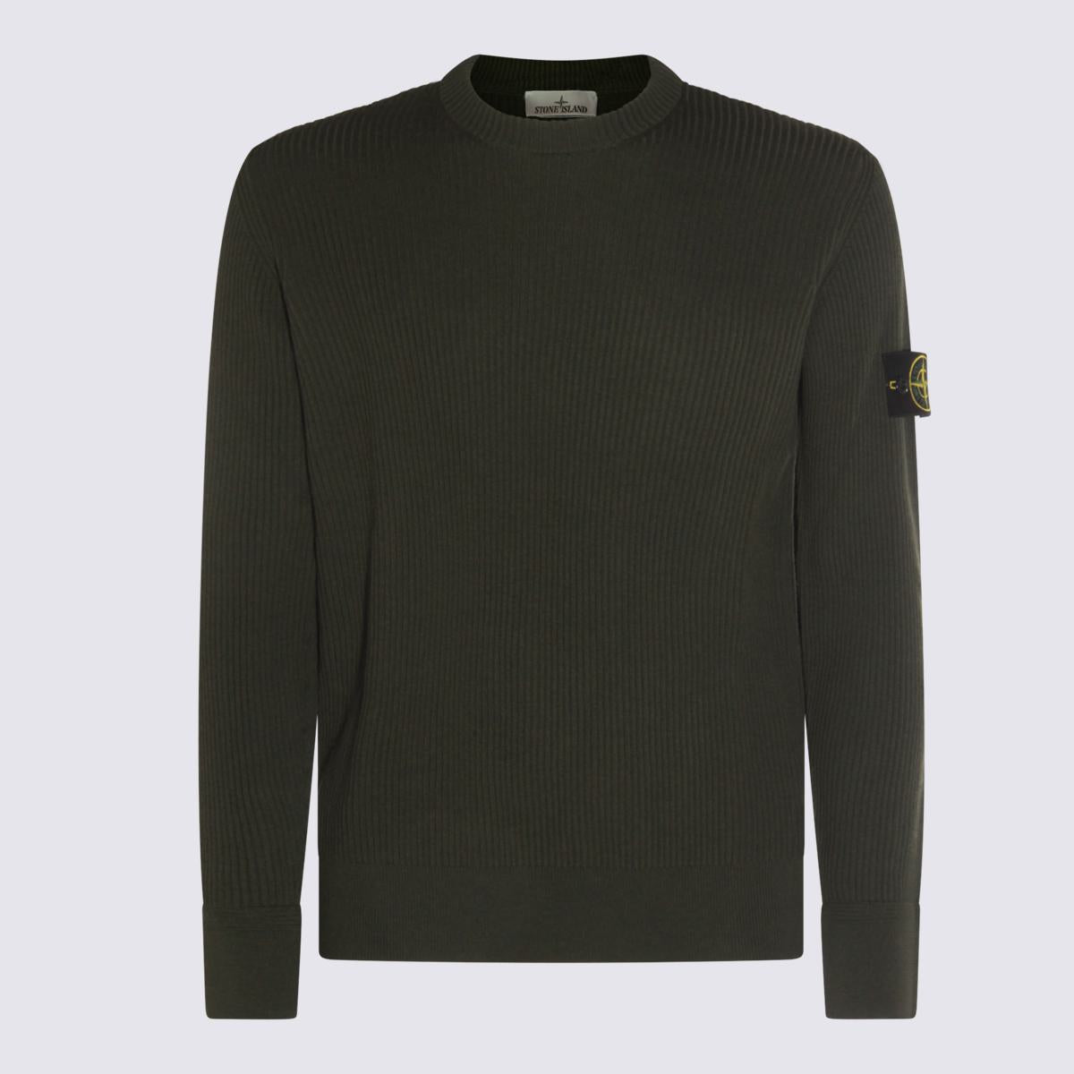 Stone Island Military Green Wool Knitwear