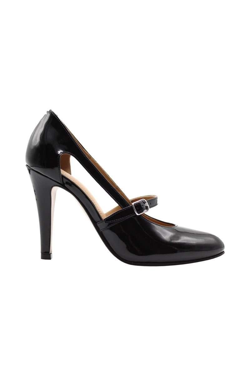 Maison Margiela Patent Leather Cut-Out Pump Shoes