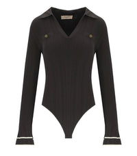 Twinset Chocolate Polo-Bodysuit
