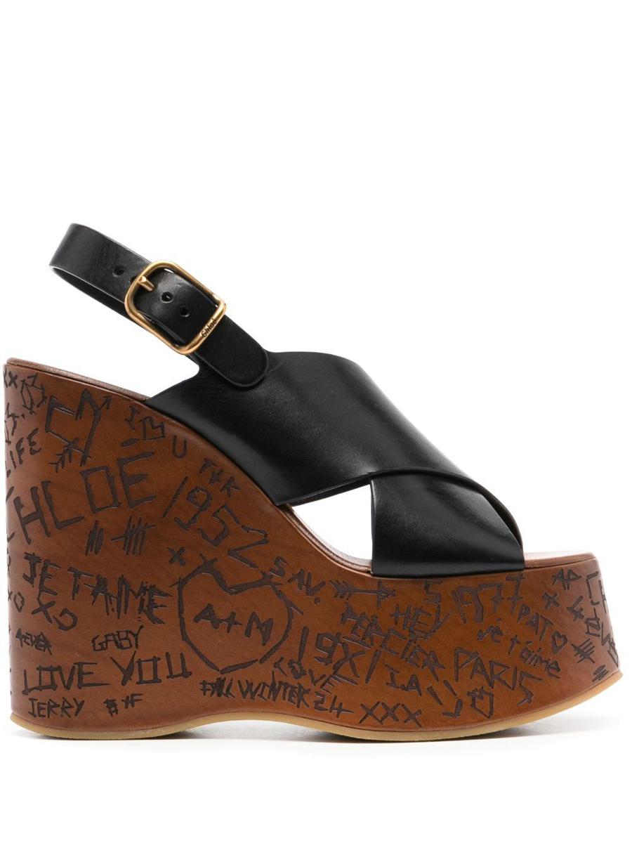 Chloé Maxime Wedge Sandals Shoes