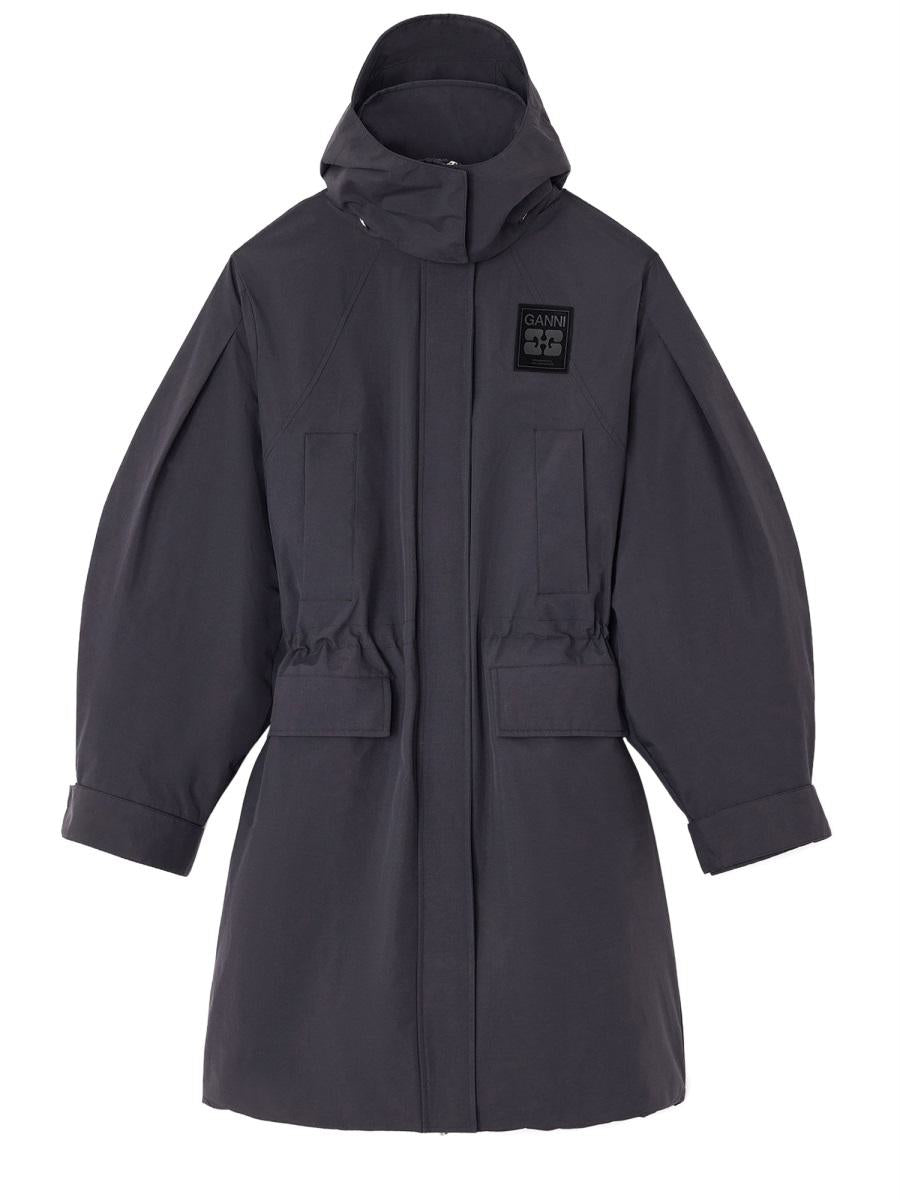 Ganni Parka With Logo