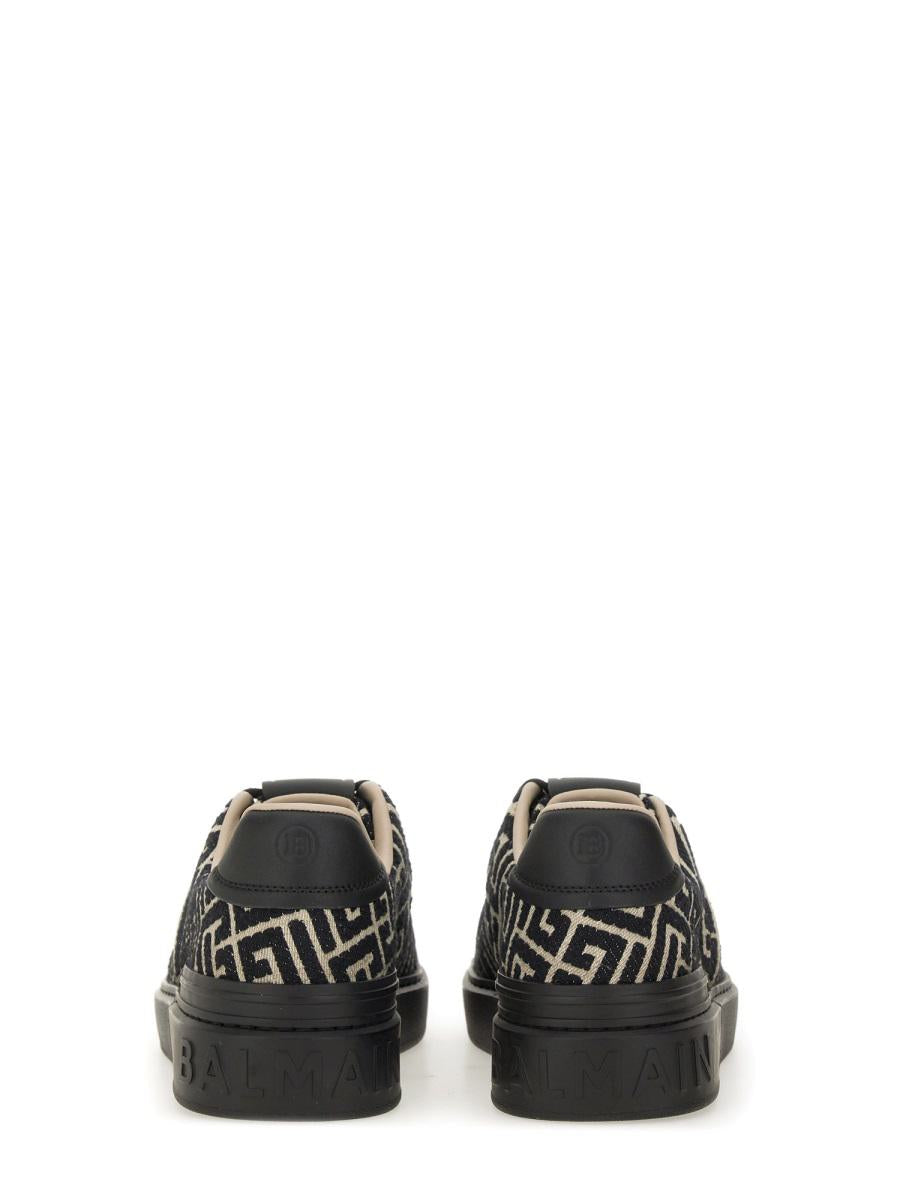Balmain Jacquard "B-Court" Sneakers