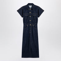 Ganni Midi Dress In Denim