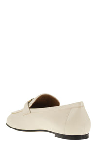 Tod'S Leather Loafer With Accessory