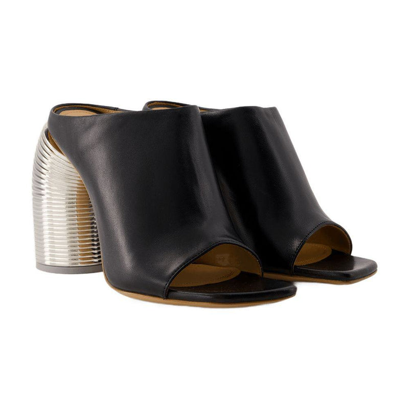 Off-White Silver Spring Mules