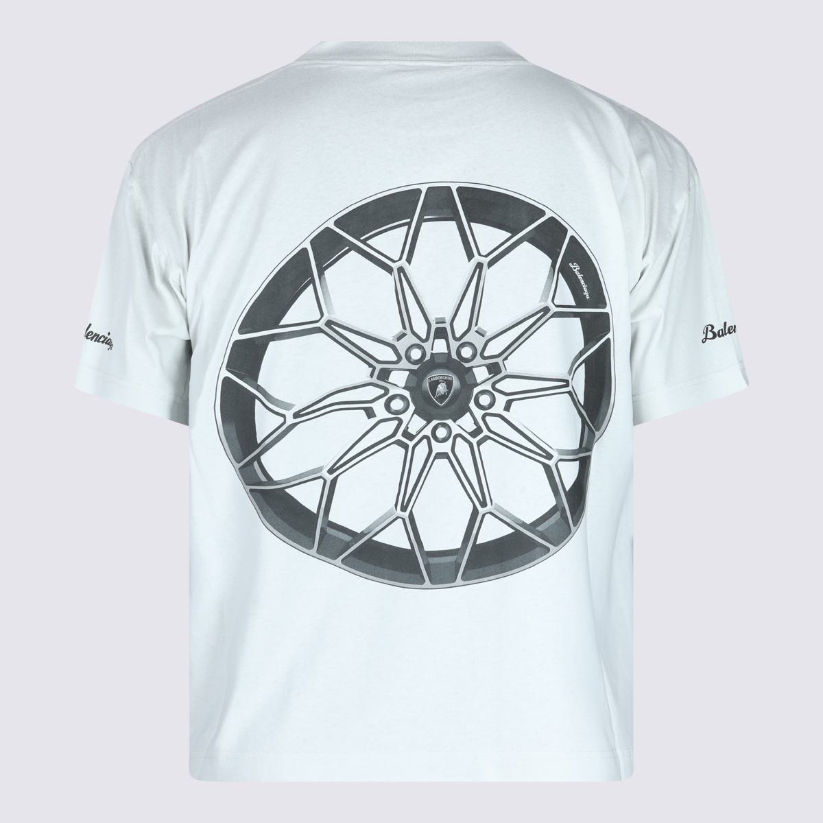 Balenciaga White Cotton T-Shirt