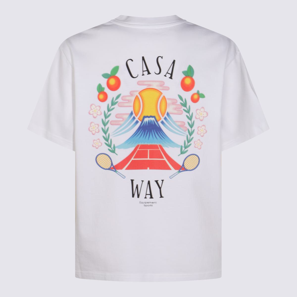 Casablanca White Cotton T-Shirt