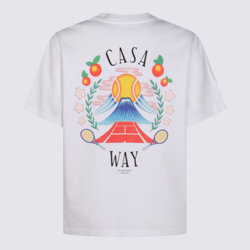 Casablanca White Cotton T-Shirt