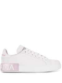 Dolce & Gabbana White Leather Sneakers