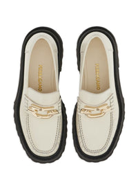 Salvatore Ferragamo Gancio Leather Loafers