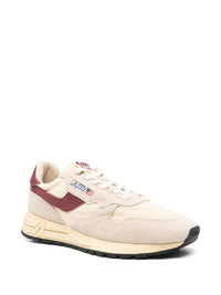 Autry Medalist Sneakers In Beige And Brown With Suede Inserts