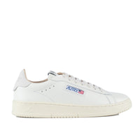 Autry Dallas Low White Leather Sneakers