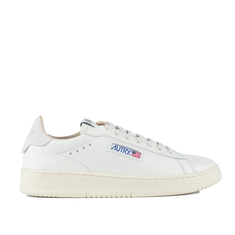 Autry Dallas Low White Leather Sneakers