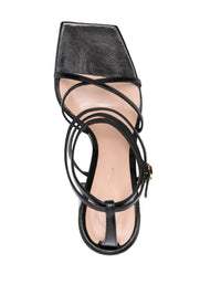 Gianvito Rossi Nuit Leather Heel Sandals