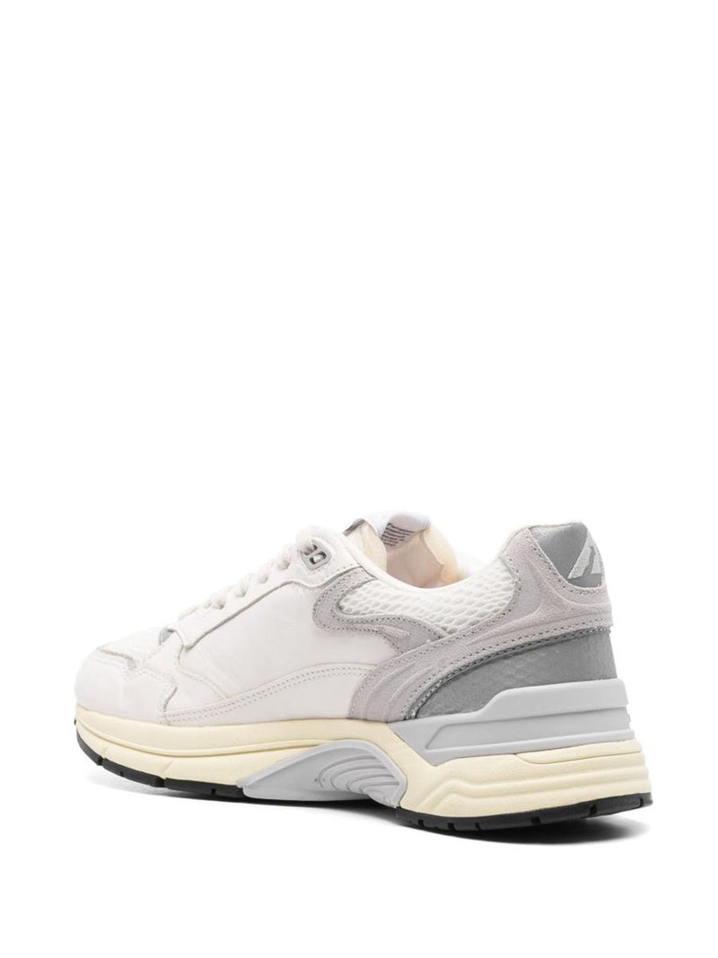 Autry Medalist Sneakers In White And Grey With Suede