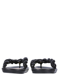 Red Valentino Leather Slide Sandals