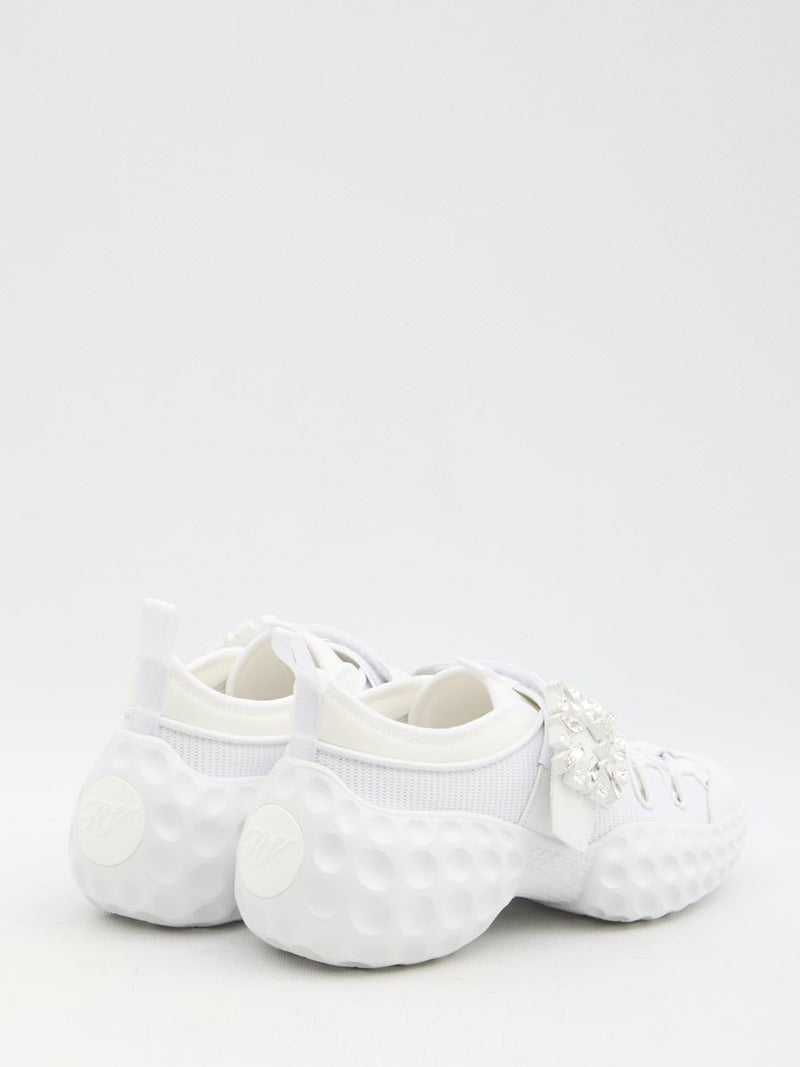 Sneakers With Crystal-Embellished Buckle